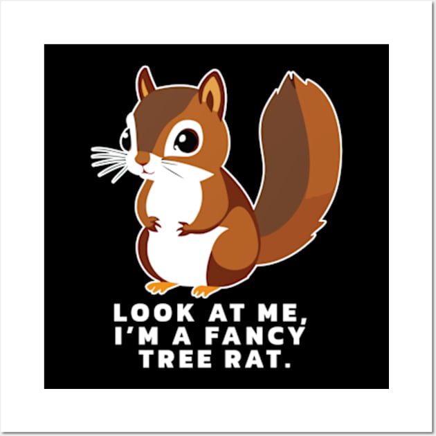 Funny Squirrel | Fancy Tree Rat Wall Art by IDesign23